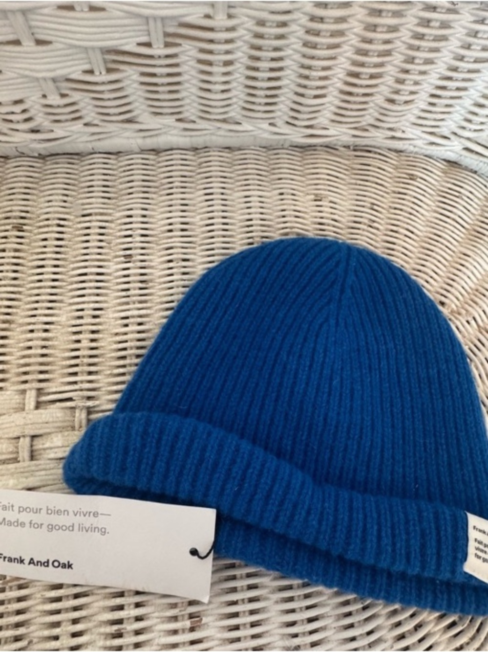 Frank & Oak Vibrant Blue Men's Beanie